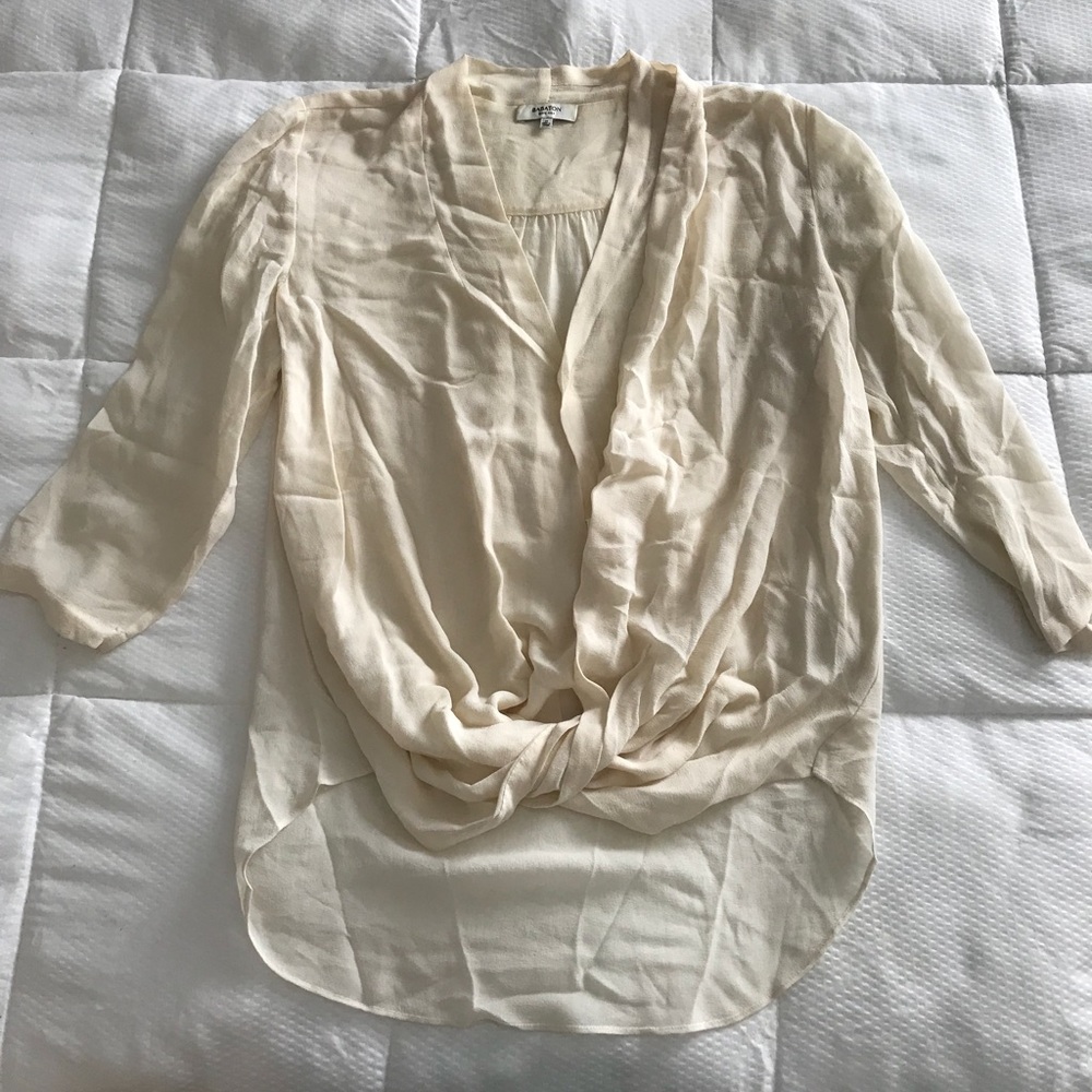 Babaton Silk Craet twist Top